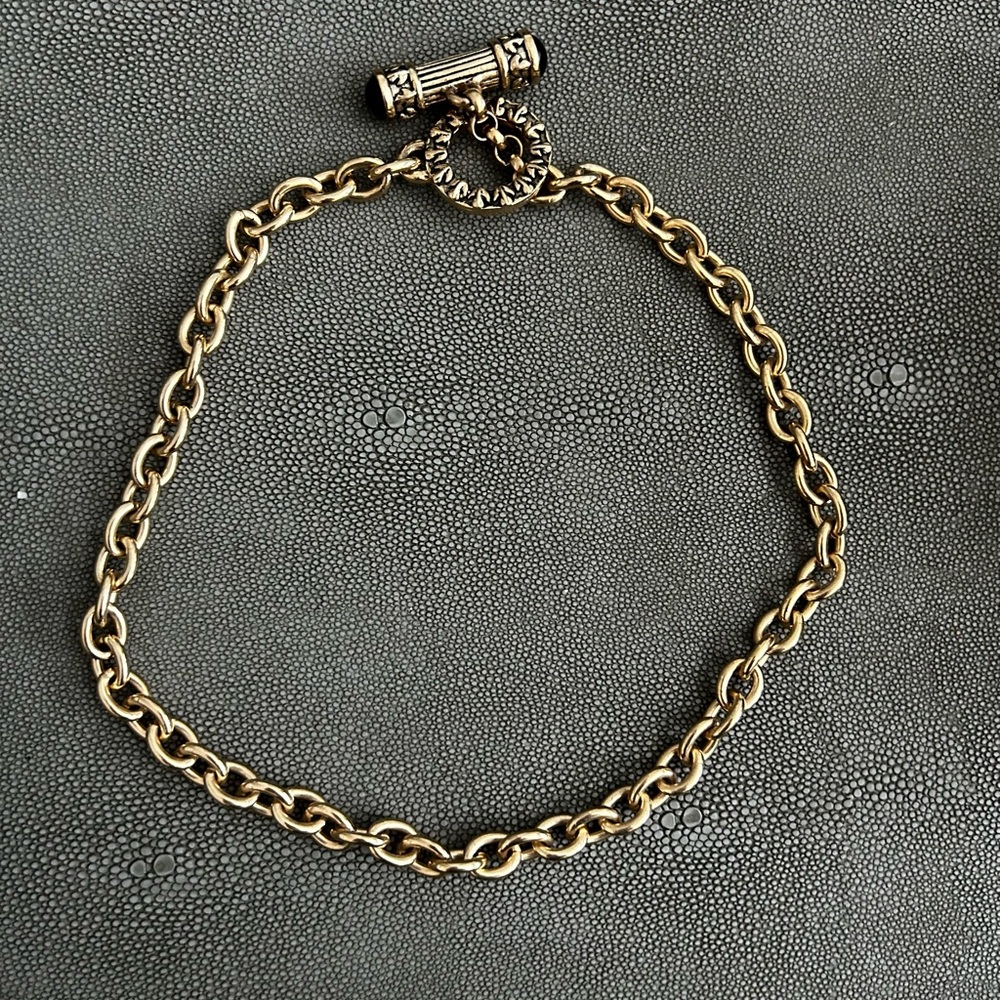 Gold Toggle Chain Bracelet - Women's Jewelry